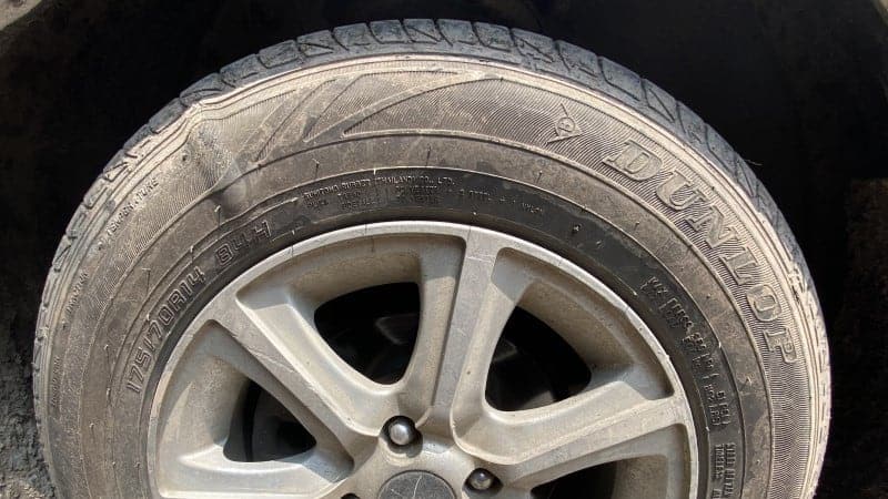 separación del flanco del neumático