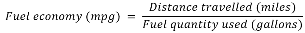Fórmula de ahorro de combustible