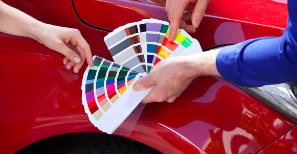colores de la pintura del coche